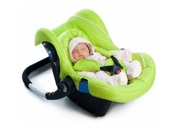 Rear-facing Car Seat with Baby