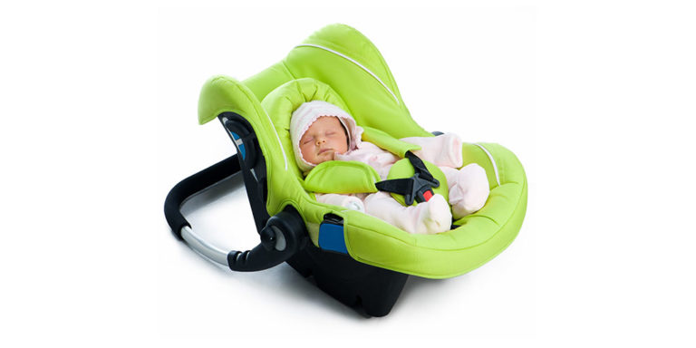 Rear-facing Car Seat with Baby